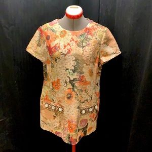Tory Burch Jillian Tunic Multi Floral style no 52131111 size 12